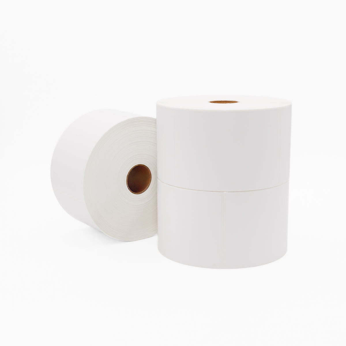 Thermal Direct Label Paper White Permanent 102mm x 152mm Perf. 1250/roll 40mm core - Omni Packaging 