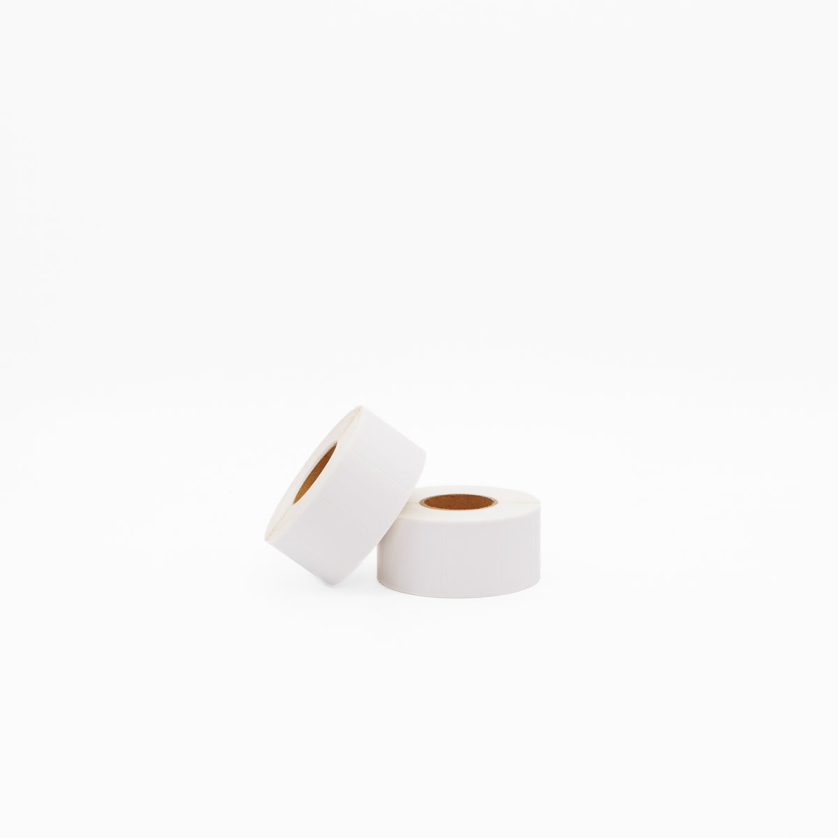 Thermal Direct Label Paper White Permanent 40mm x 28mm Perf. 1250/roll 25mm core - Omni Packaging 