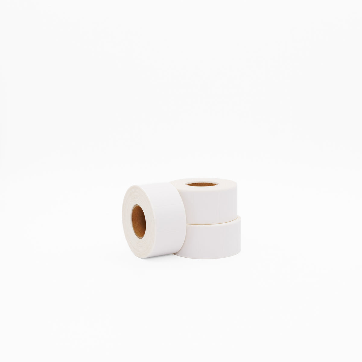 Thermal Direct Label Paper White Permanent 40mm x 28mm Perf. 1250/roll 25mm core - Omni Packaging 