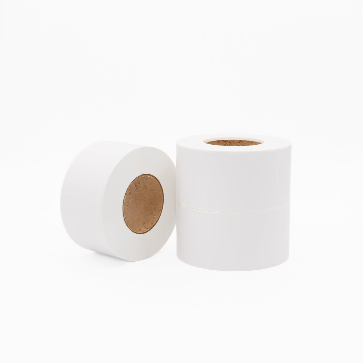 Thermal Direct Label Paper White Permanent 75mm x 102mm Perf. 1500/roll 76mm core - Omni Packaging 