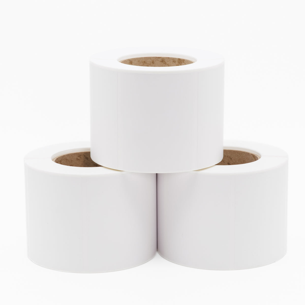 Thermal Direct Label Paper White Removable 102mm x 77mm Perf. 1750/roll 76mm core - Omni Packaging 