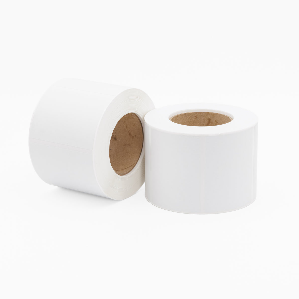 Thermal Direct Label Paper White Super Freez. Grade 102mm x 77mm Perf. 1750/roll 76mm core - Omni Packaging 