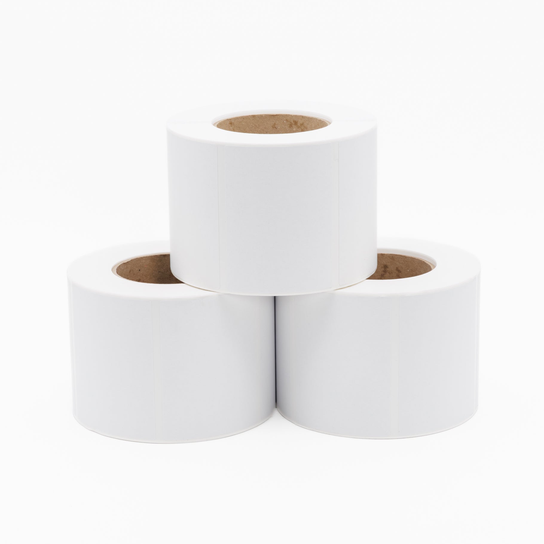 Thermal Direct Label Paper White Super Freez. Grade 102mm x 77mm Perf. 1750/roll 76mm core - Omni Packaging 