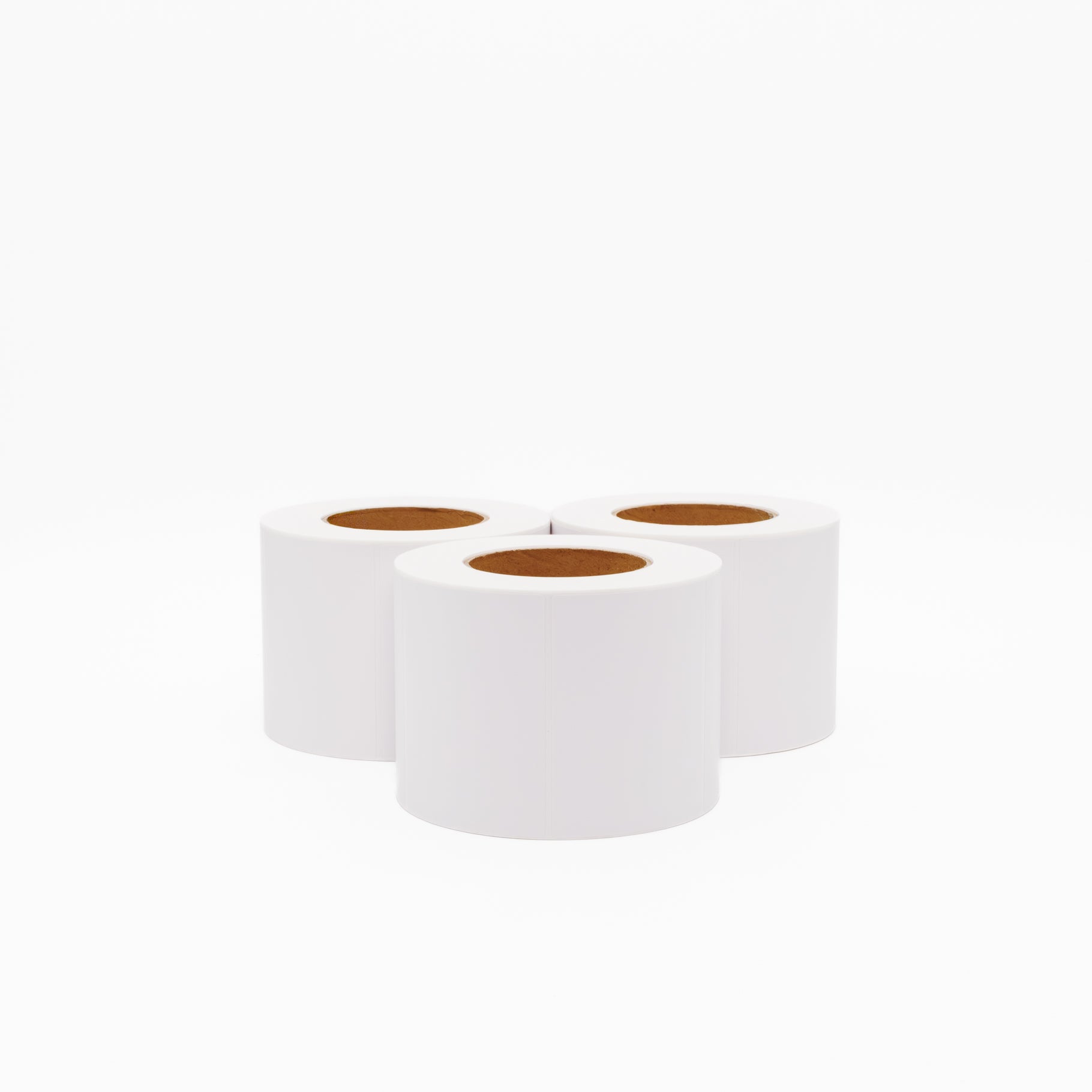 Thermal Direct Label Paper White Permanent 102mm x 77mm Perf. 1750/roll 76mm core - Omni Packaging 