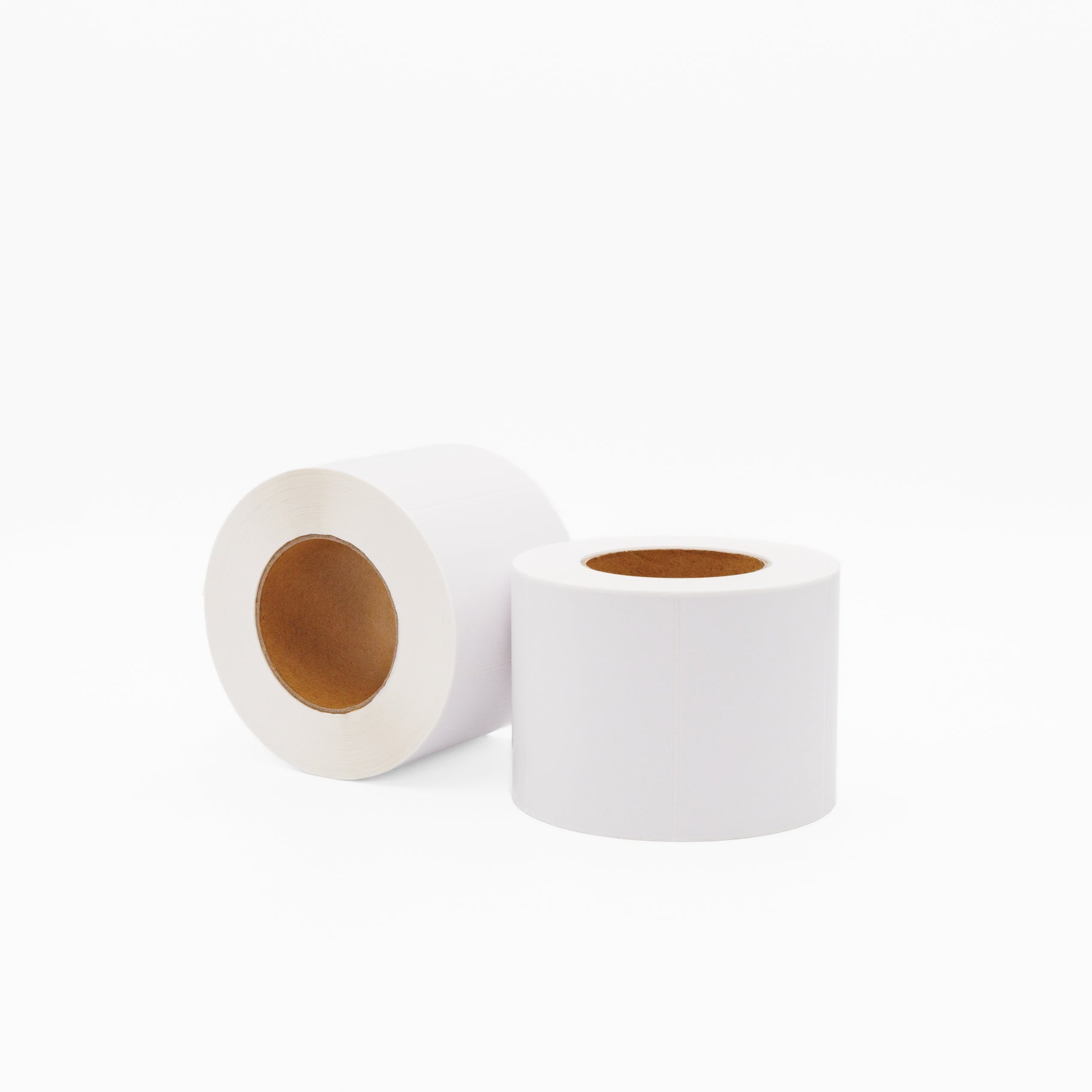 Thermal Direct Label Paper White Permanent 102mm x 77mm Perf. 1750/roll 76mm core - Omni Packaging 