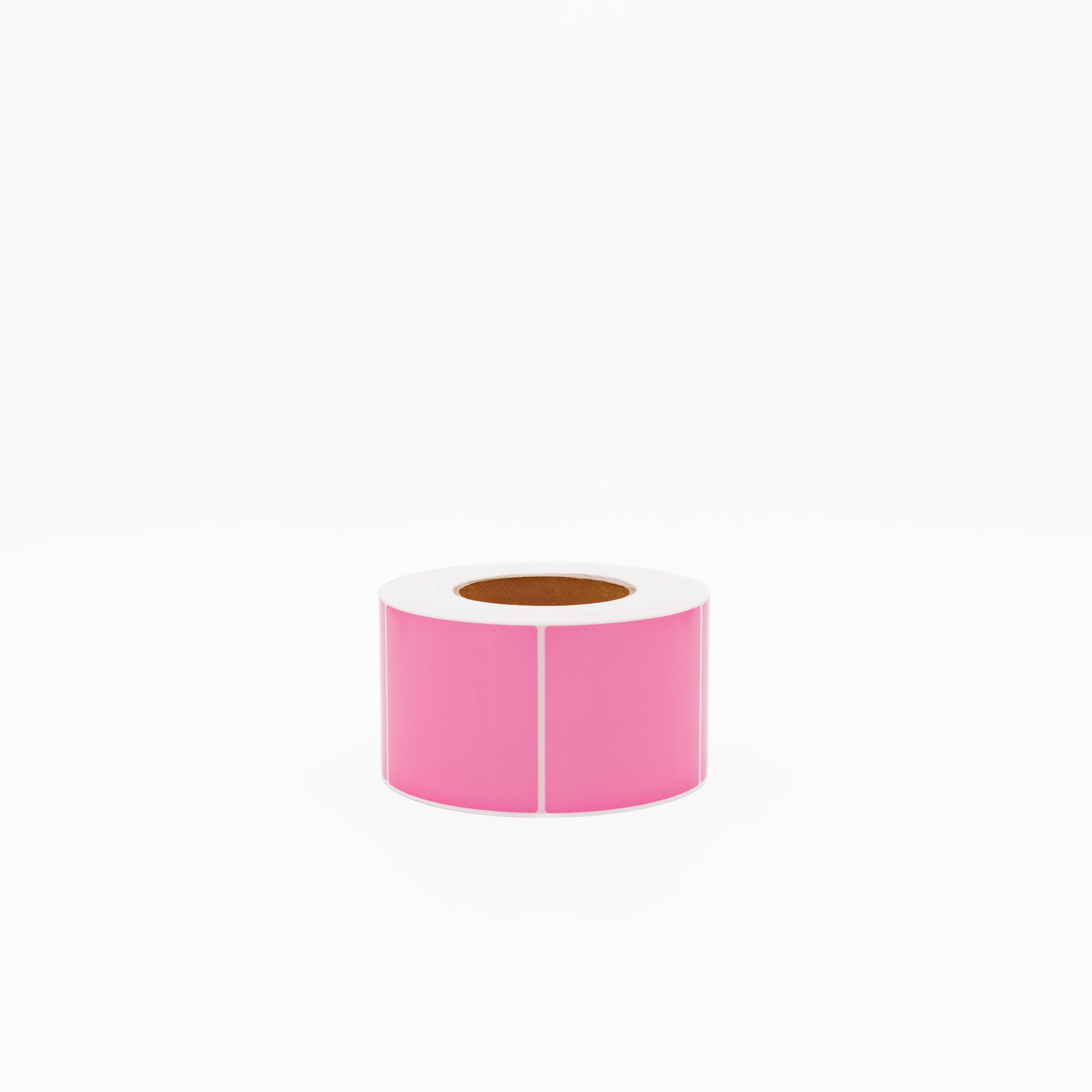 Thermal Direct Label Paper Pink Permanent 80mm x 85mm Perf. 1750/roll 76mm core - Omni Packaging 