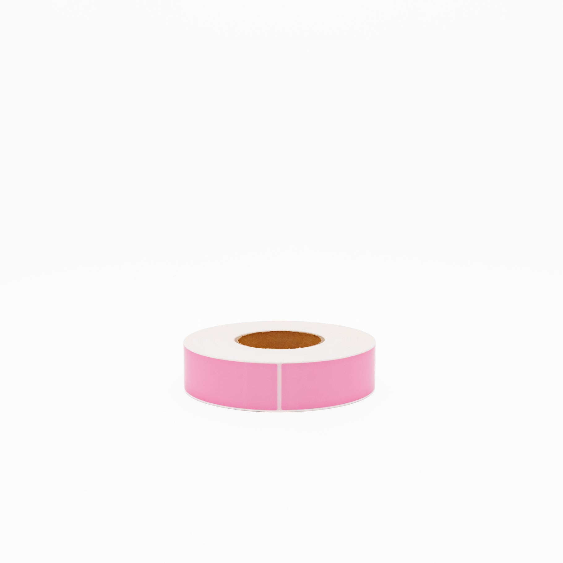 Thermal Direct Label Paper Pink Permanent 40mm x 140mm Perf. 1000/roll 76mm core - Omni Packaging 