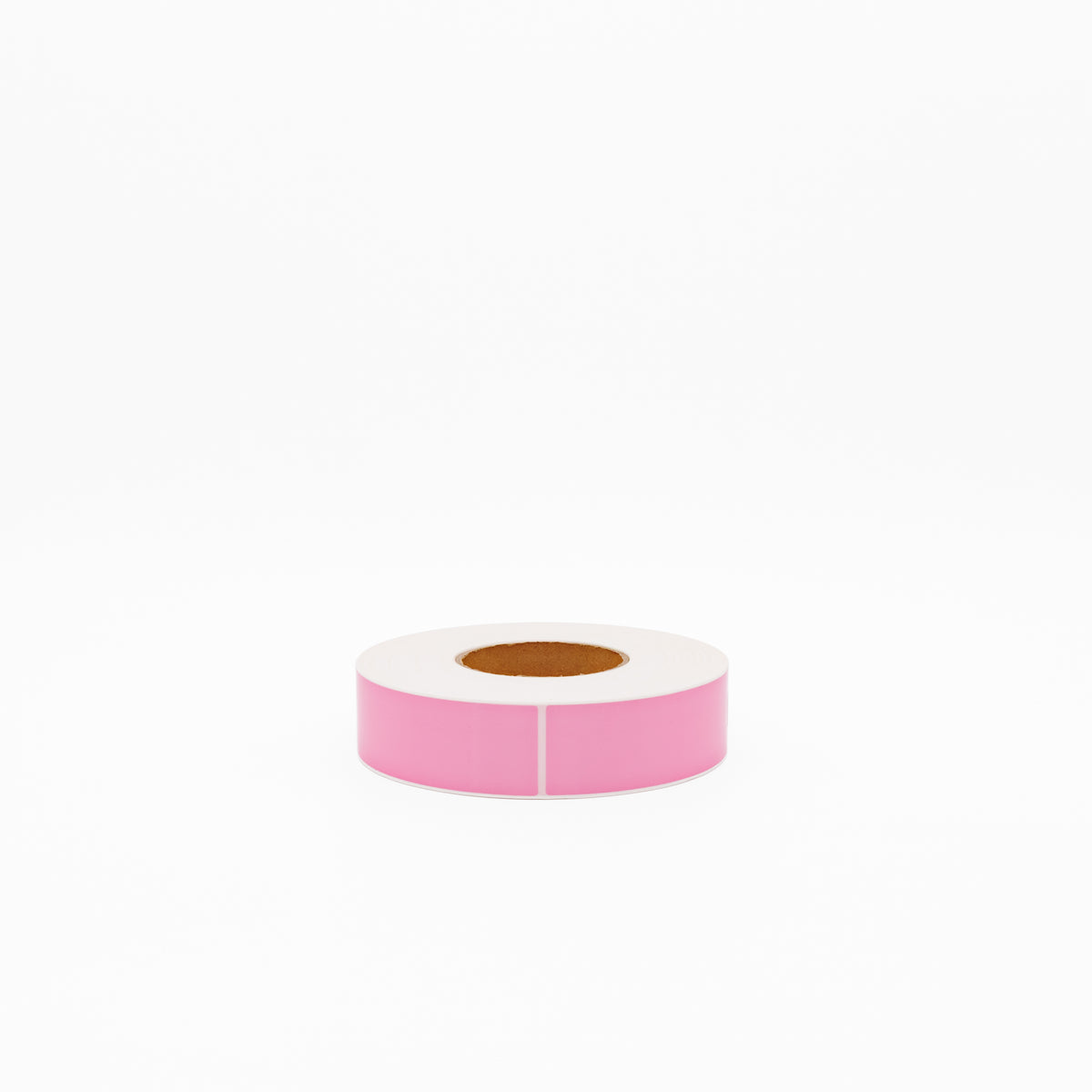Thermal Direct Label Paper Pink Permanent 40mm x 140mm Perf. 1000/roll 76mm core - Omni Packaging 