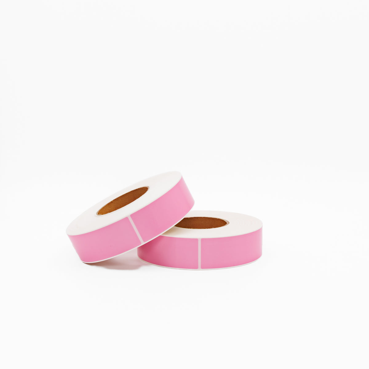 Thermal Direct Label Paper Pink Permanent 40mm x 140mm Perf. 1000/roll 76mm core - Omni Packaging 