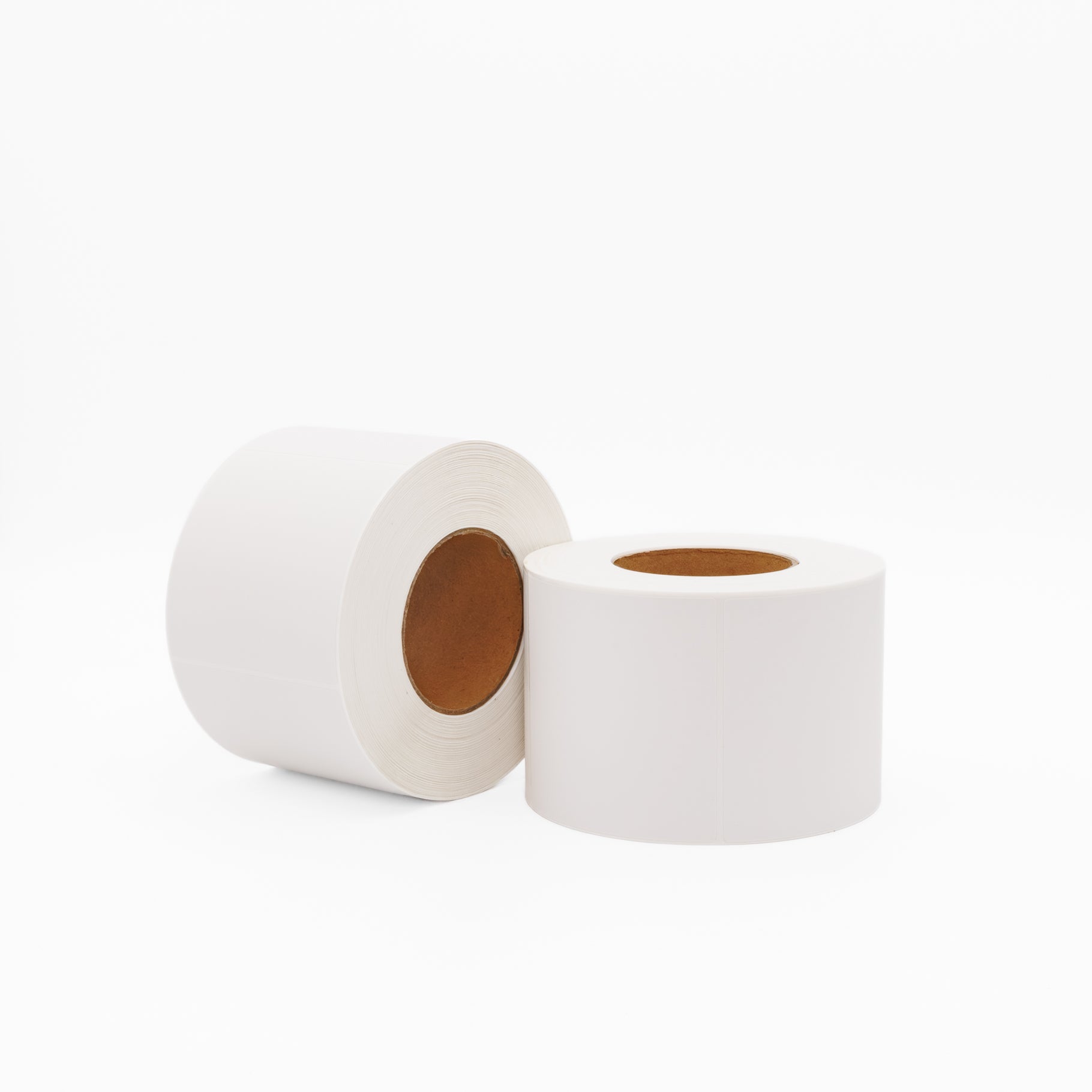Thermal Transfer Label Paper White Permanent 102mm x 102mm Perf. 1500/roll 76mm core - Omni Packaging 