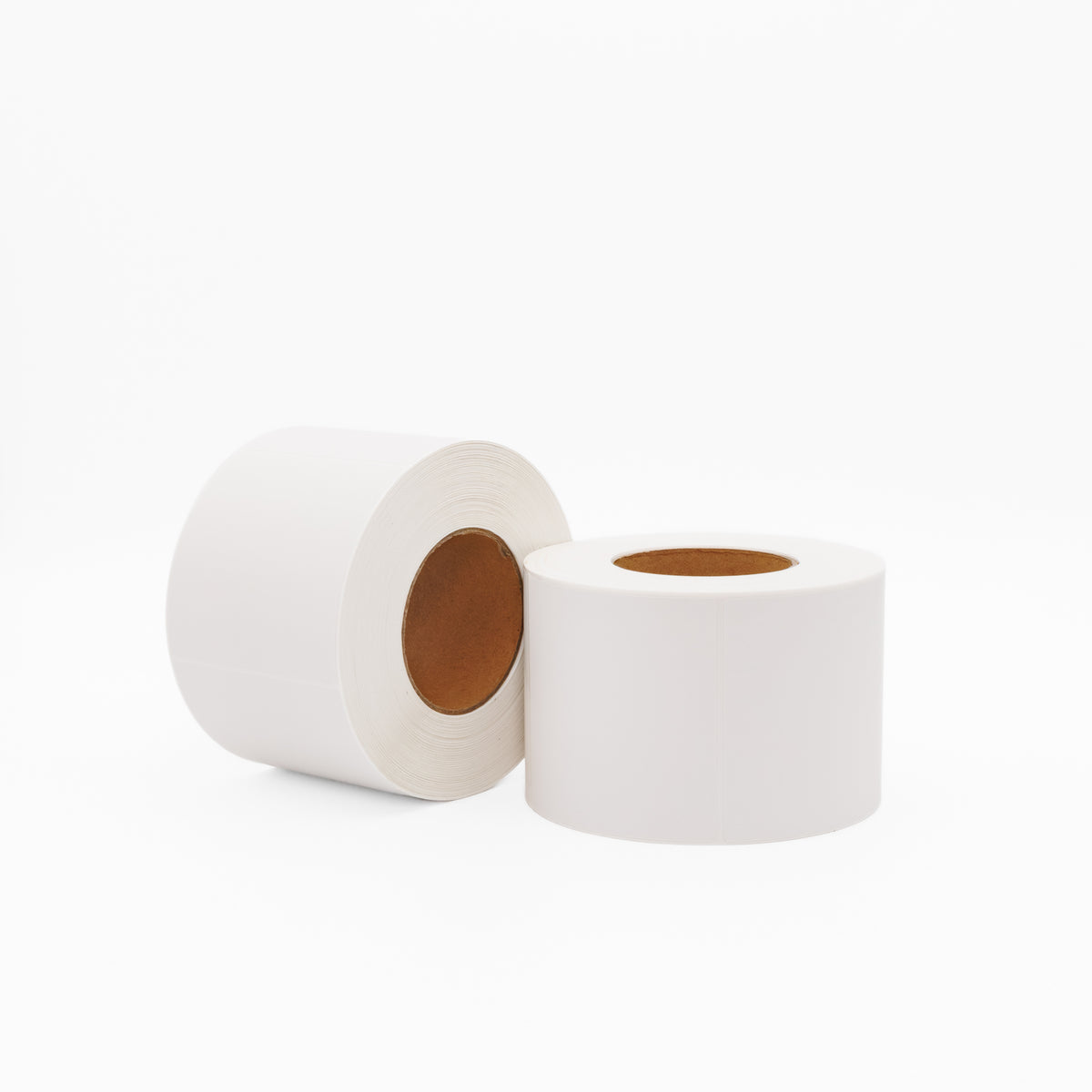 Thermal Transfer Label Paper White Permanent 102mm x 102mm Perf. 1500/roll 76mm core - Omni Packaging 