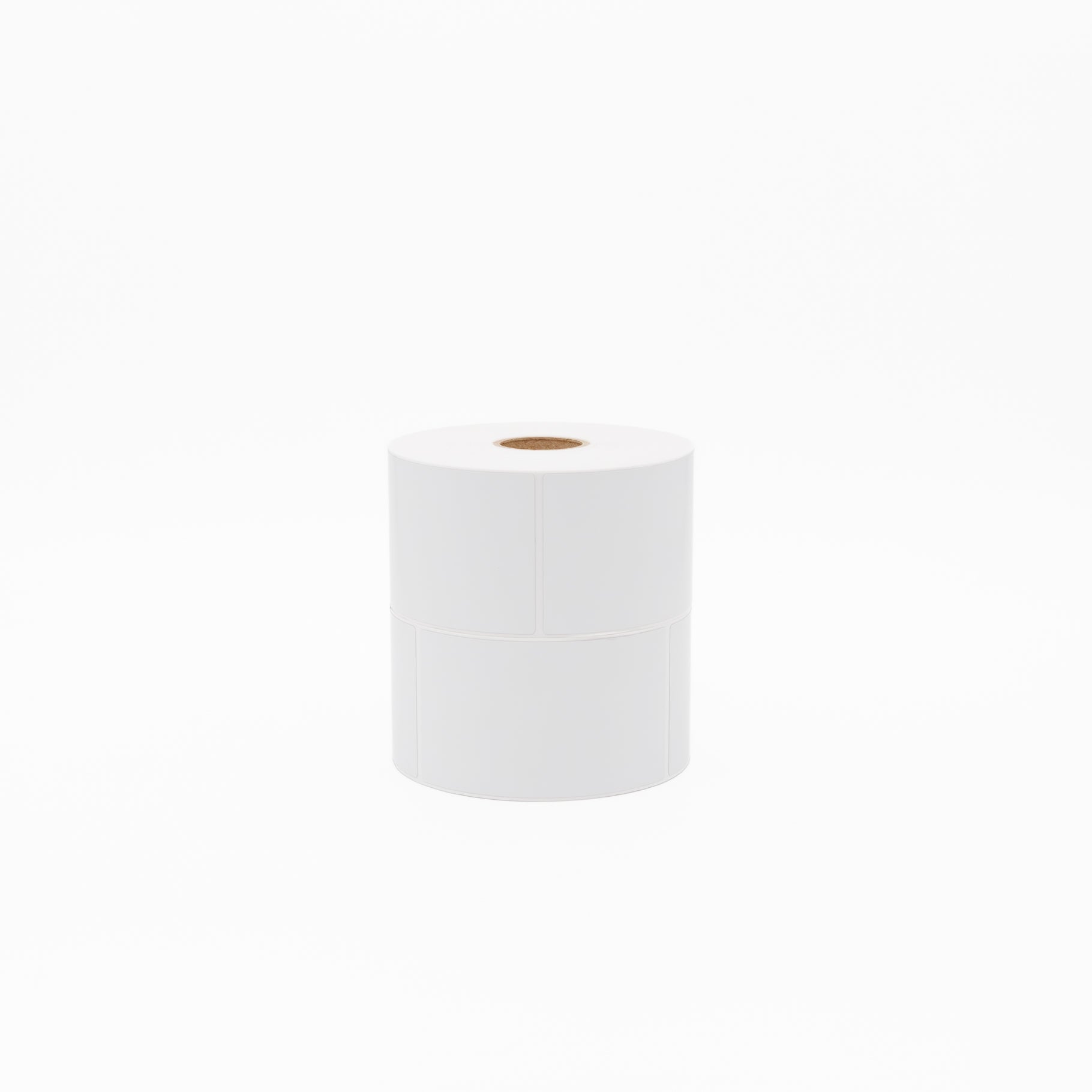 Thermal Direct Label Tyre White Permanent 75mm x 127mm Perf. 500/roll 40mm core - Omni Packaging 