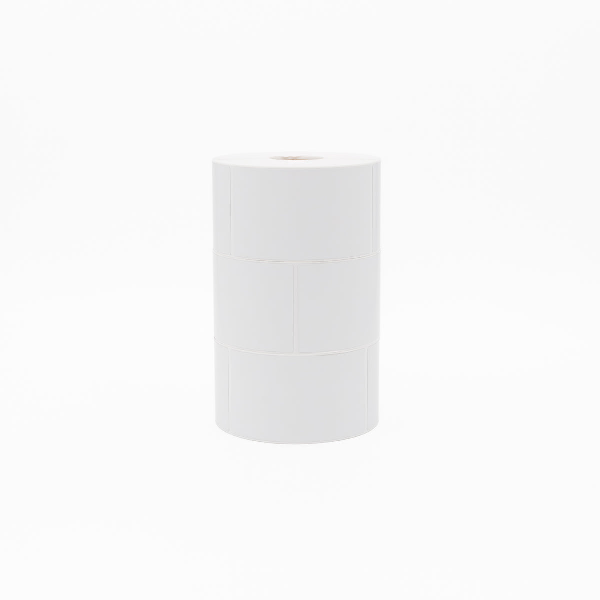 Thermal Direct Label Tyre White Permanent 75mm x 127mm Perf. 500/roll 40mm core - Omni Packaging 