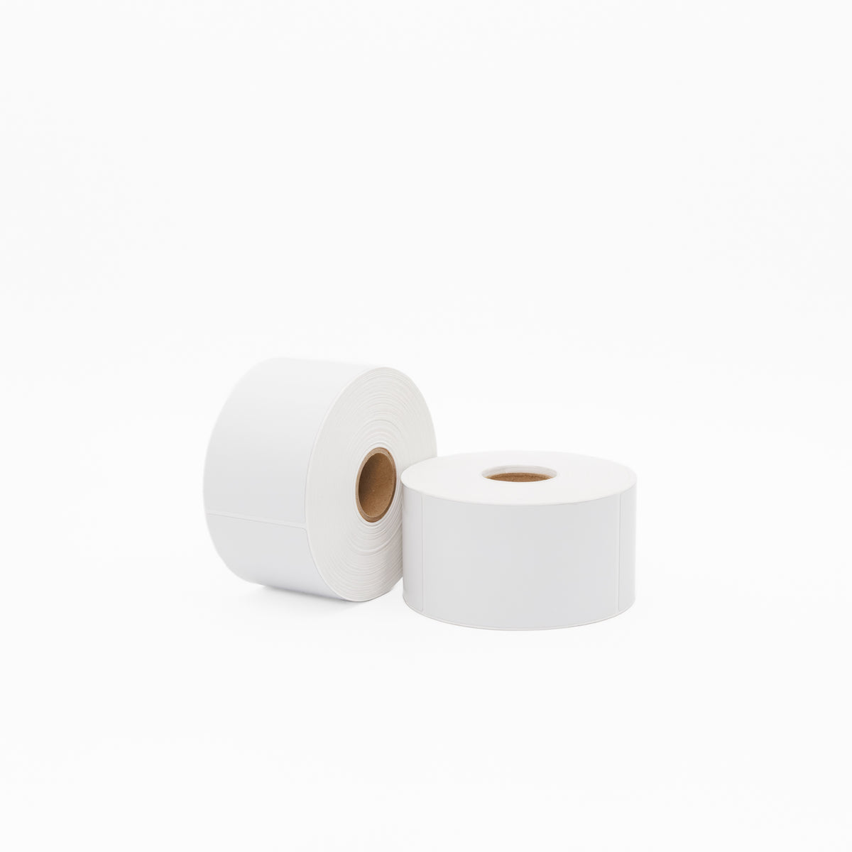 Thermal Direct Label Tyre White Permanent 75mm x 127mm Perf. 500/roll 40mm core - Omni Packaging 