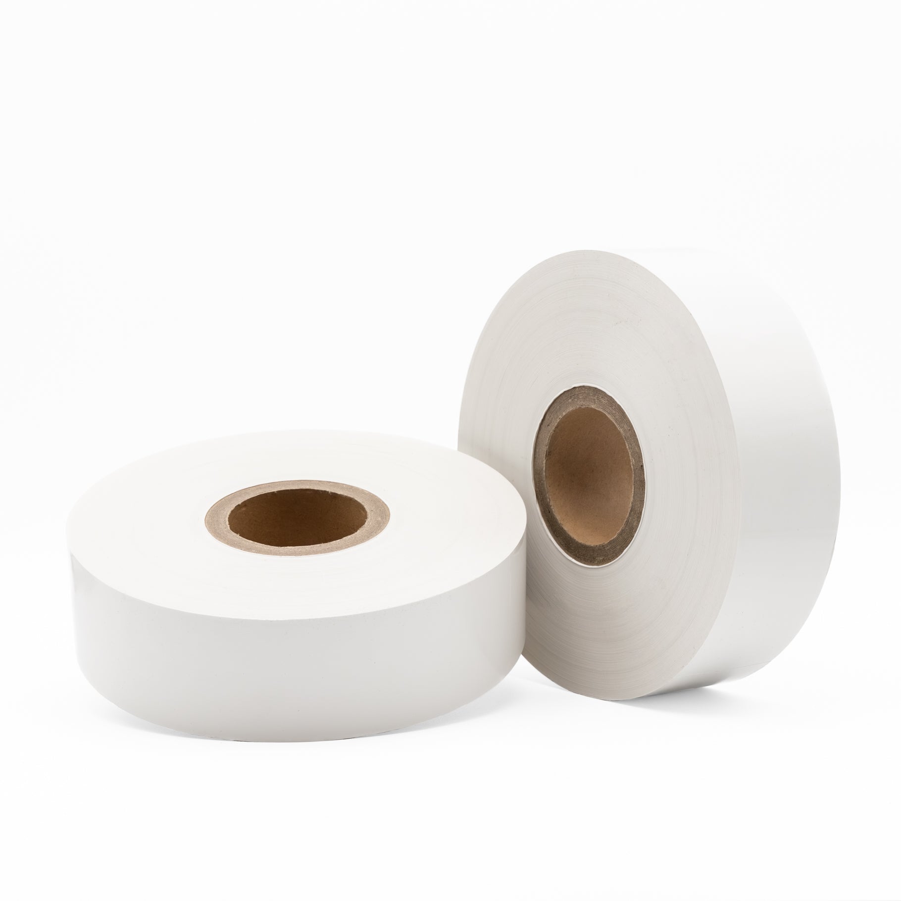 Linerless Direct Thermal Labels 70mm x 500m 76mm core White - Omni Packaging 