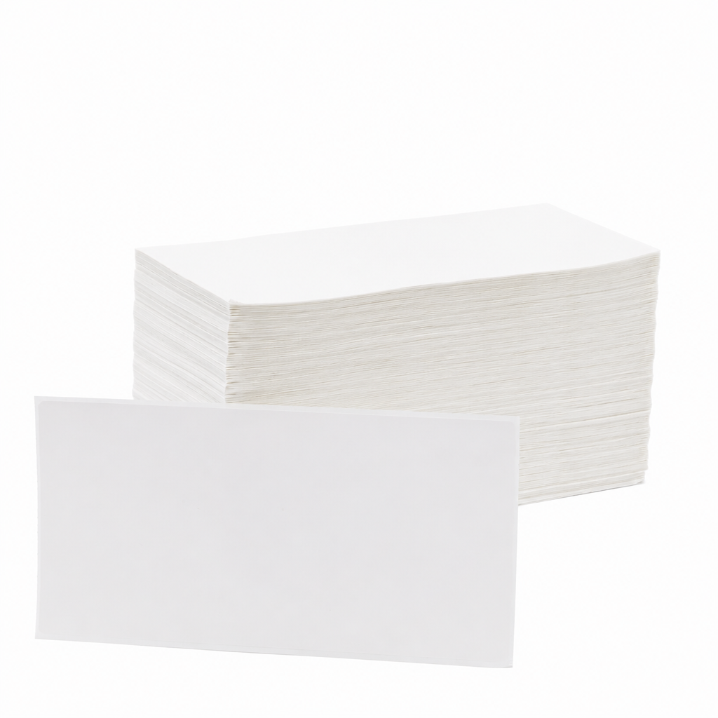 Fanfold Thermal Direct Label Paper White Permanent 102mm x 250mm 2200/Ctn - Omni Packaging 