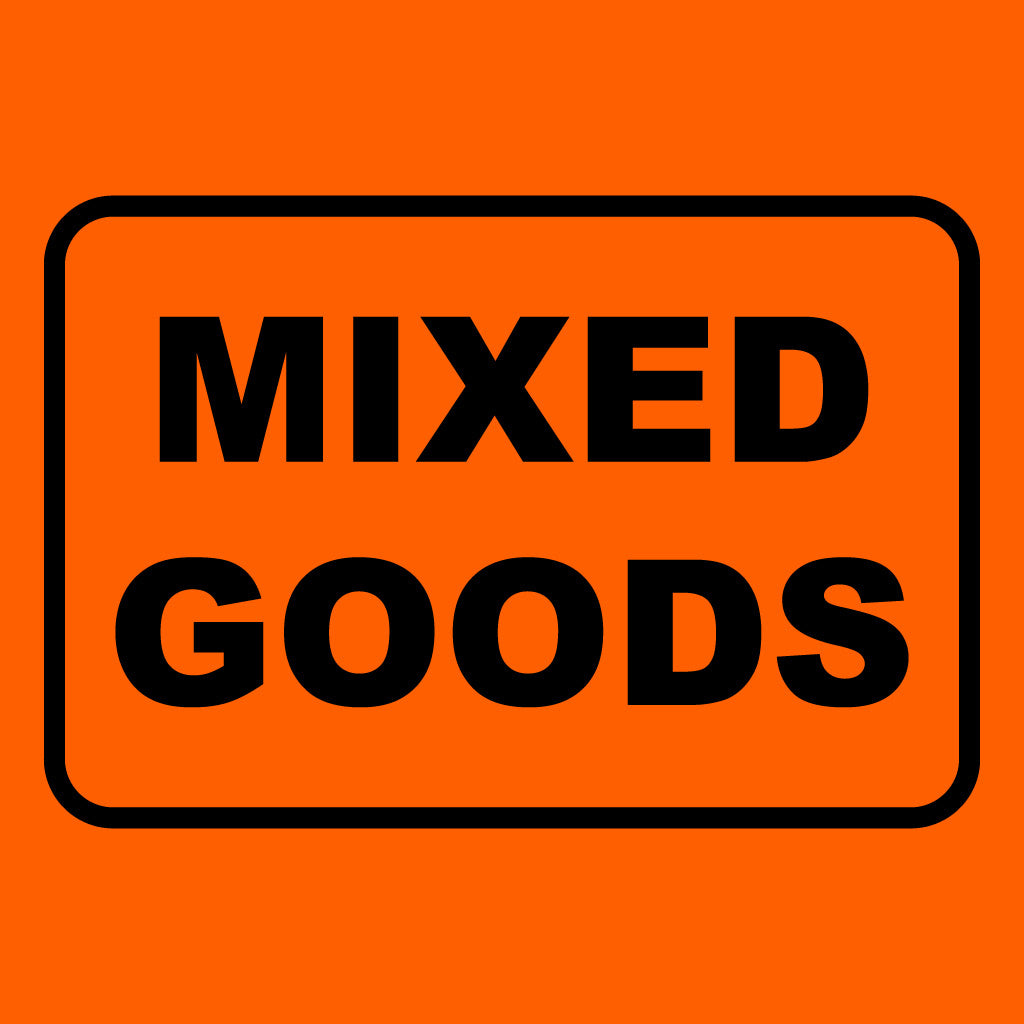 MIXED GOODS Sticker - Printed Stickers Orange 72mm x 100mm 500/roll - Omni Packaging 