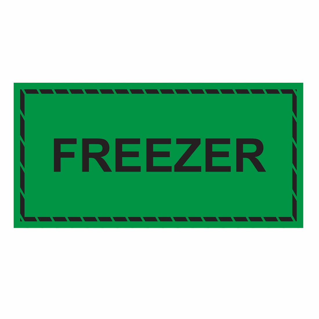 FREEZER Sticker - (Freezer Grade) Green 50mm x 100mm 250/roll - Omni Packaging 