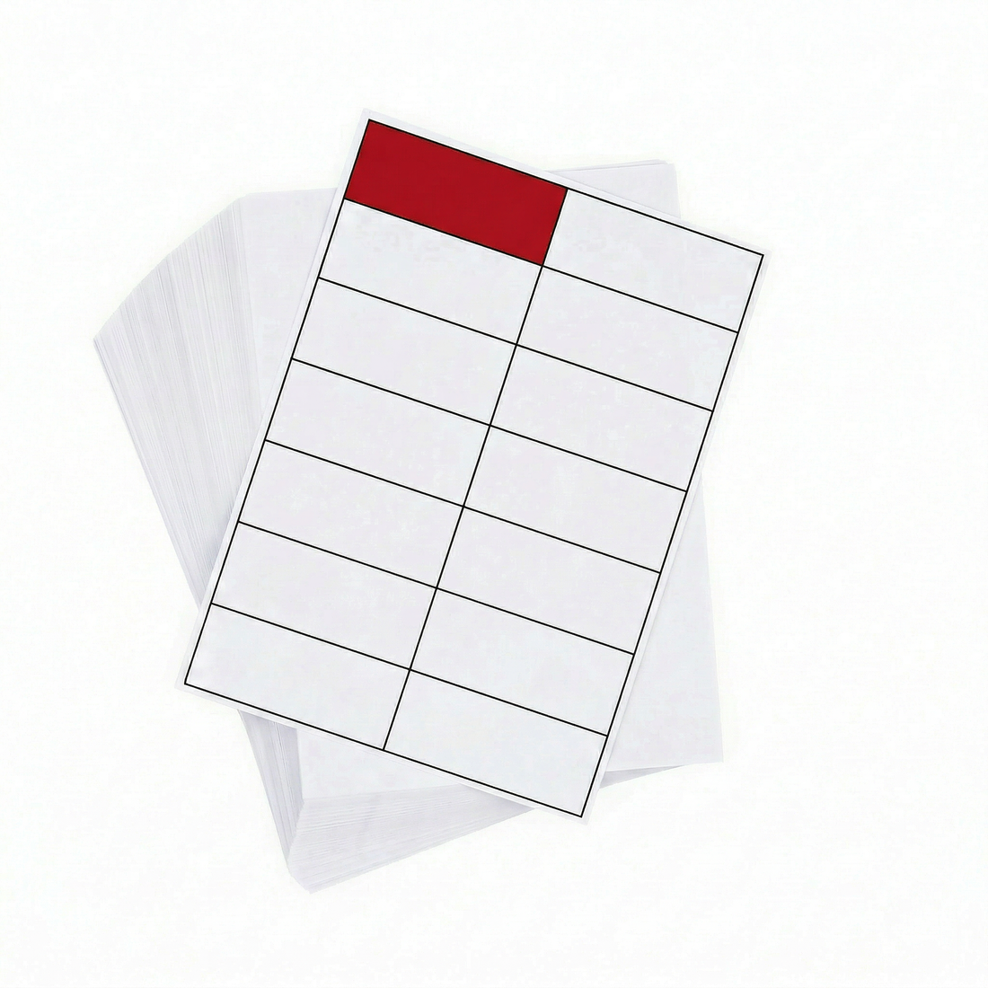 A4 Sheet Printer Labels White Permanent 105mm x 37mm 16 Label/Sheet 100 Sheets/Pack - Omni Packaging 