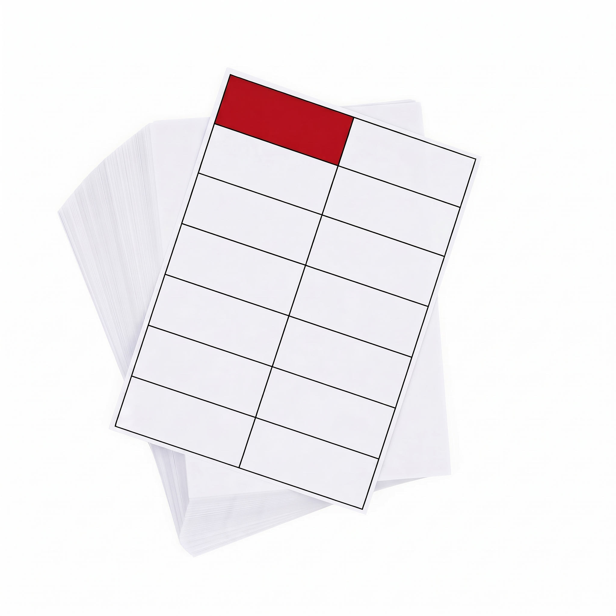 A4 Sheet Printer Labels White Permanent 102mm x 50mm 10 Label/Sheet 100 Sheets/Pack