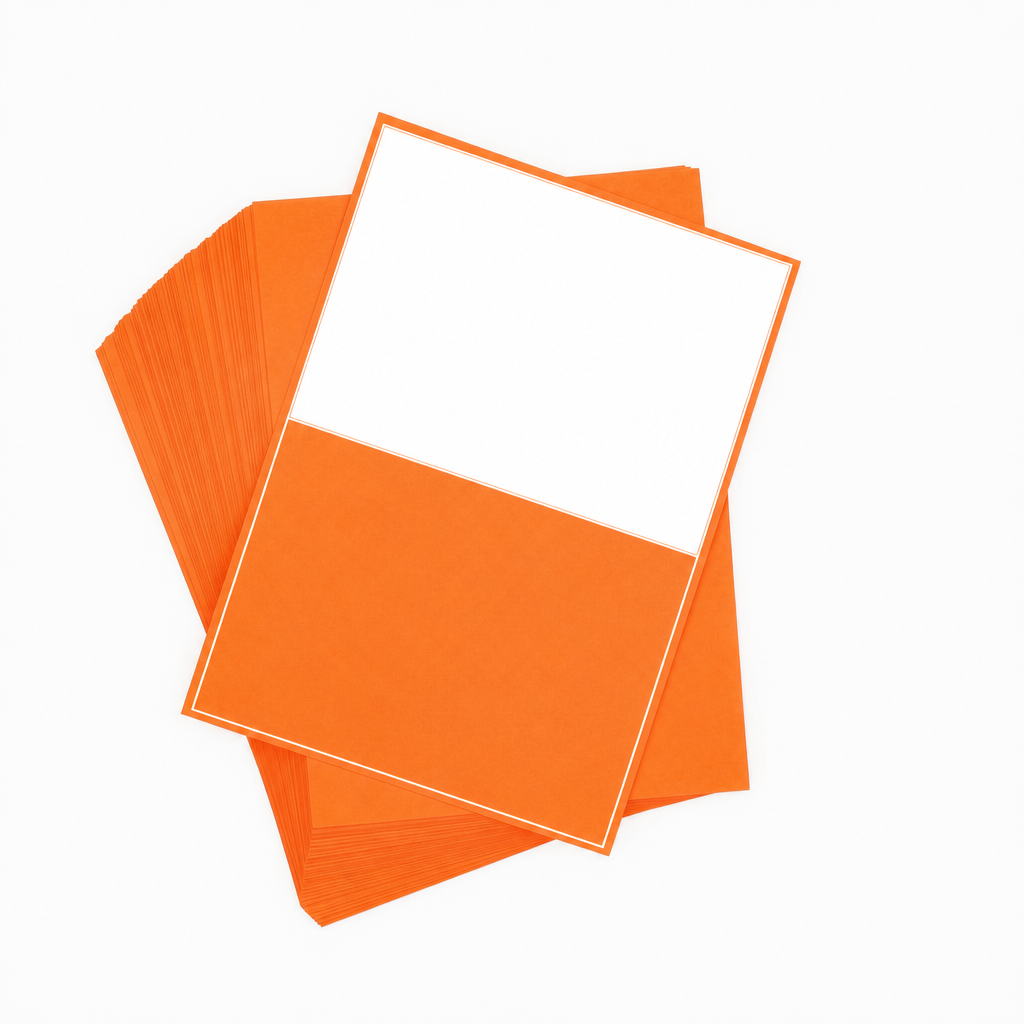 A4 Sheet Printer Labels Orange Permanent 210mm x 147mm 2 Label/Sheet 100 Sheets/Pack - Omni Packaging 
