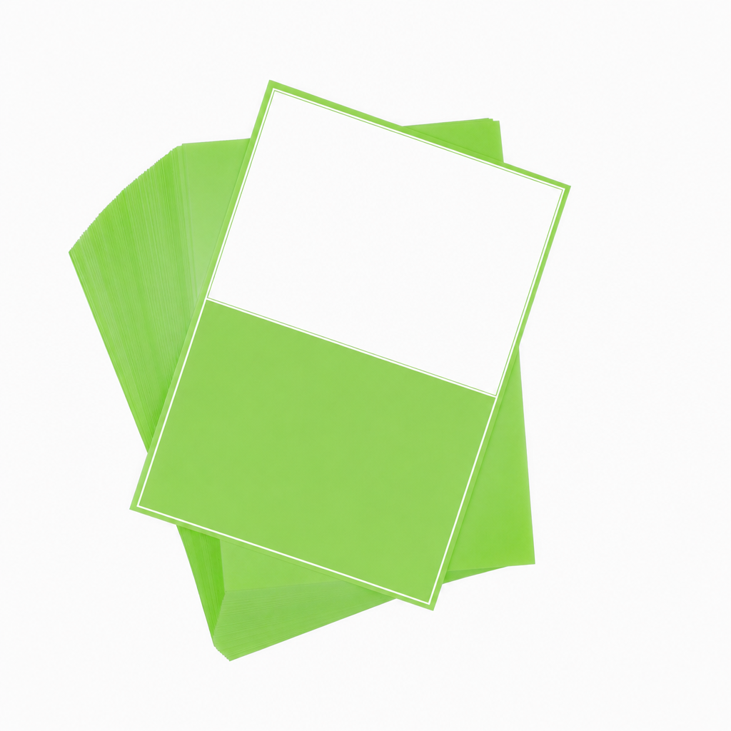 A4 Sheet Printer Labels Green Permanent 210mm x 147mm 2 Label/Sheet 100 Sheets/Pack - Omni Packaging 