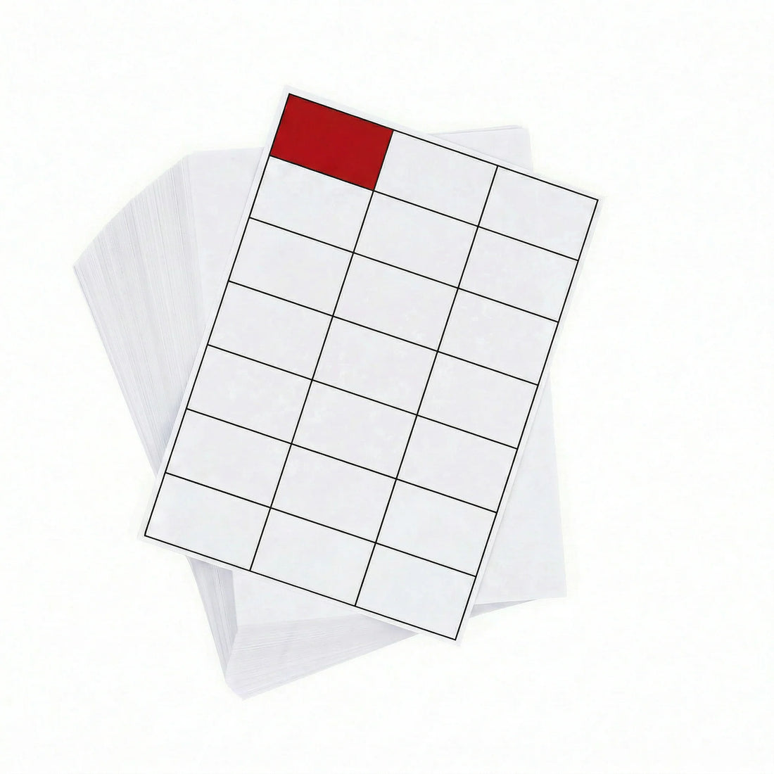 A4 Sheet Printer Blockout Labels White Permanent 70mm x 36mm 24 Label/Sheet 100 Sheets/Pack - Omni Packaging 