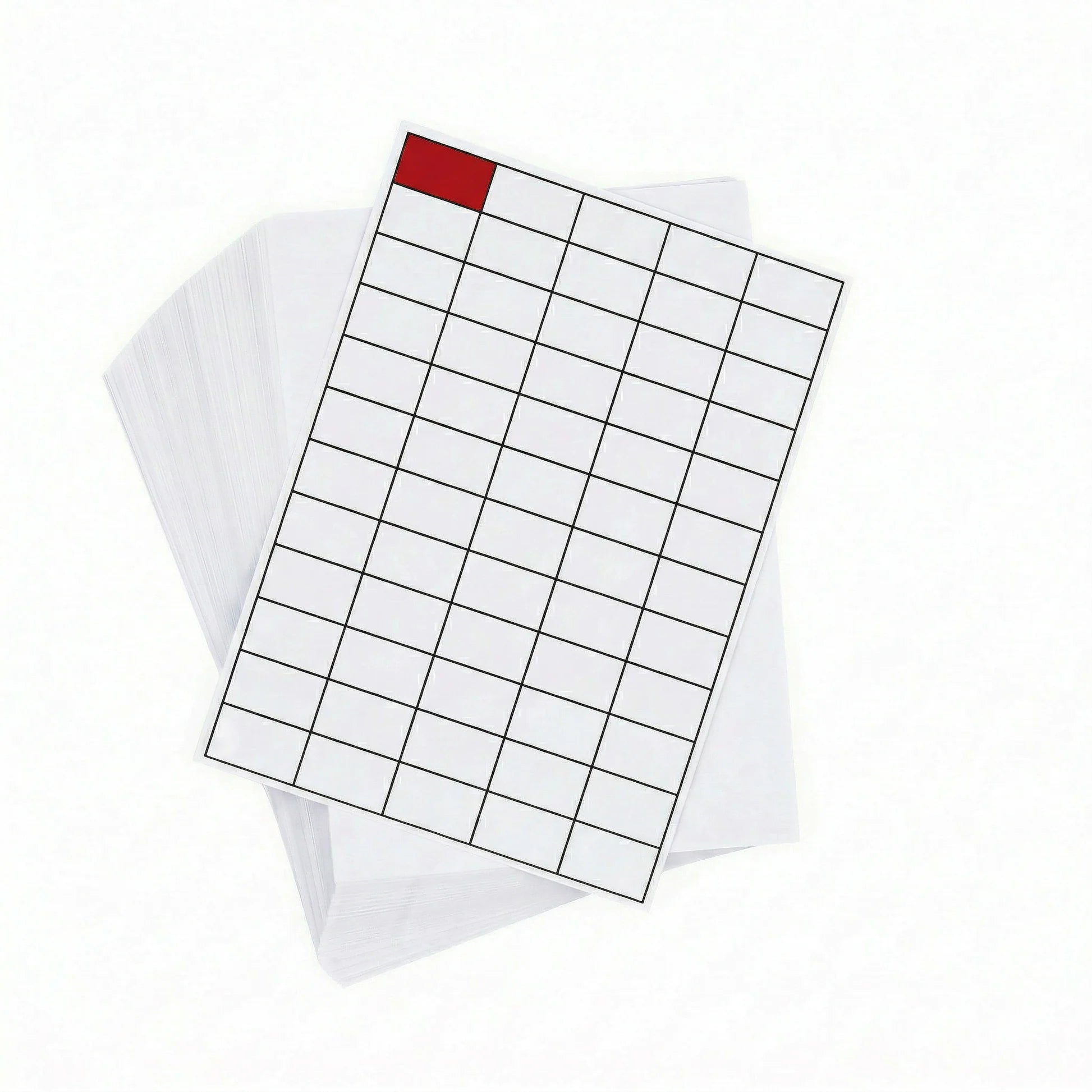 A4 Sheet Printer Blockout Labels White Permanent 38mm x 21mm 65 Label/Sheet 100 Sheets/Pack - Omni Packaging 