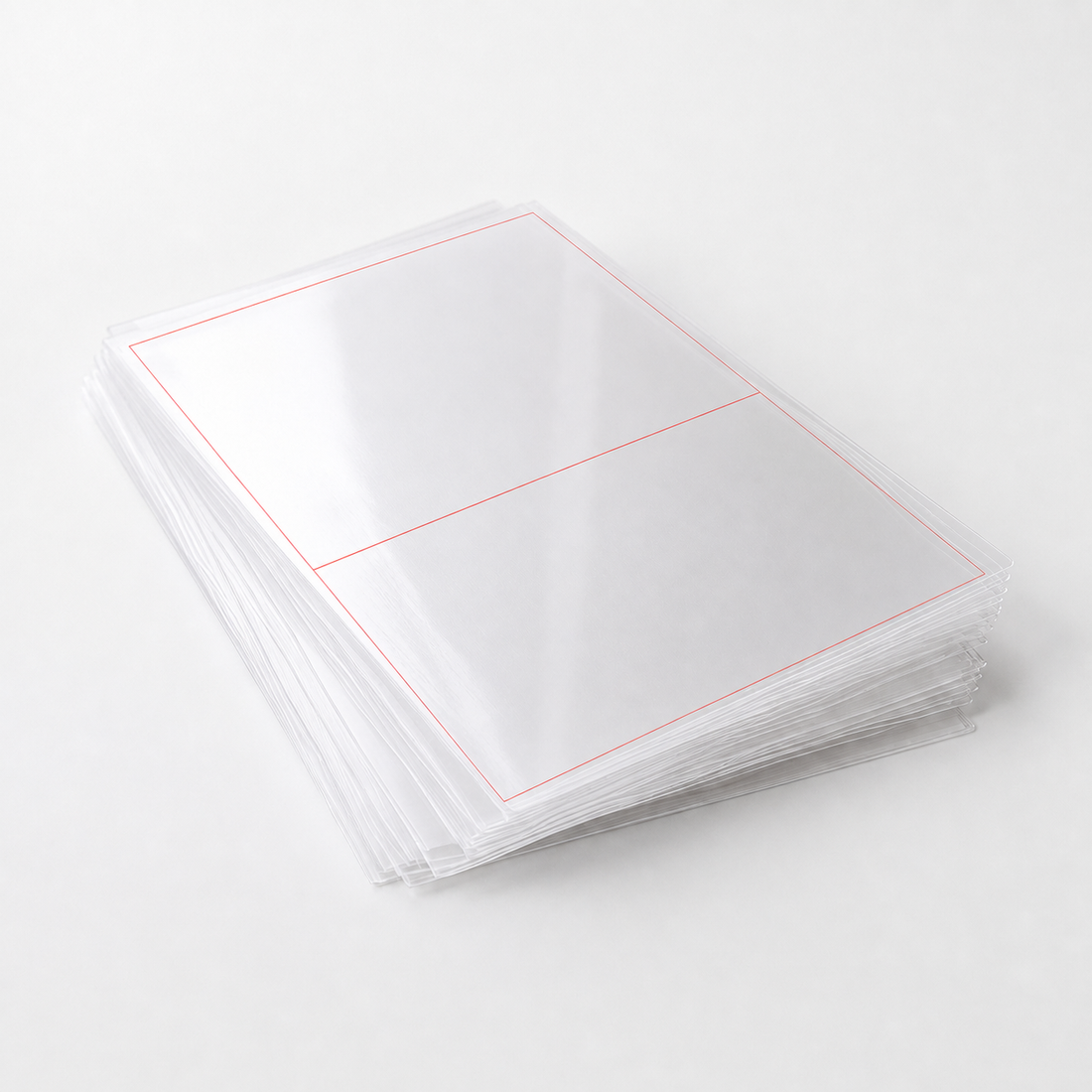 A4 Sheet Printer Labels Crst. Clear Permanent 210mm x 147mm 2 Label/Sheet 100 Sheets/Pack - Omni Packaging 