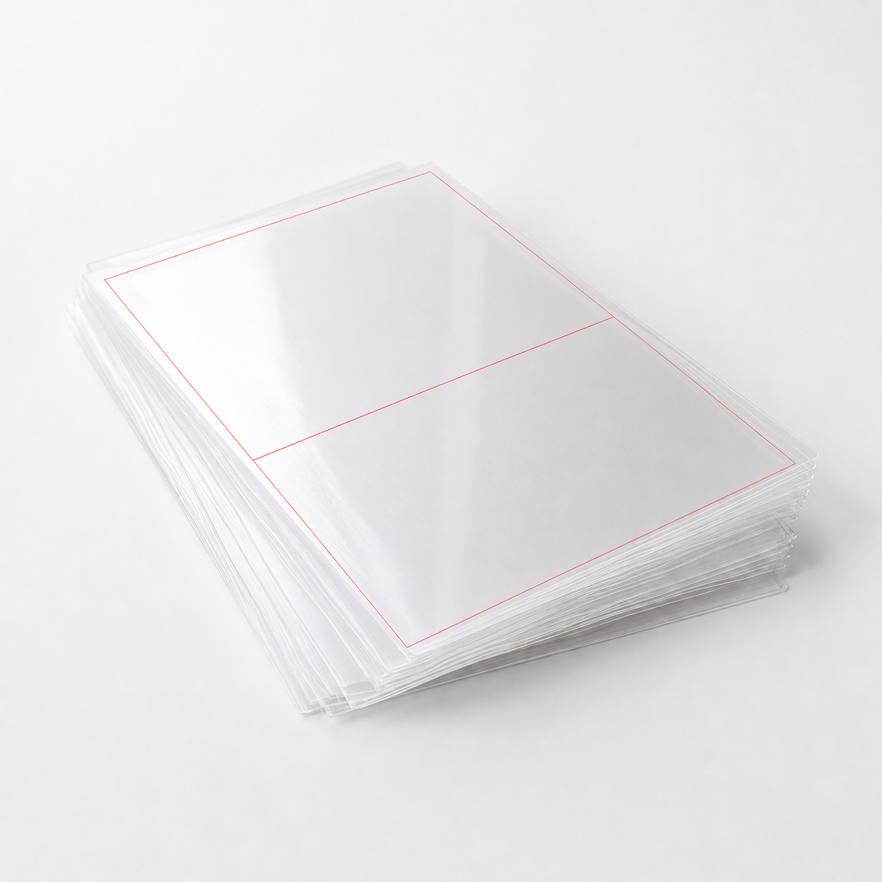 A4 Sheet Printer Labels Crst. Clear Permanent 210mm x 147mm 2 Label/Sheet 100 Sheets/Pack - Omni Packaging 
