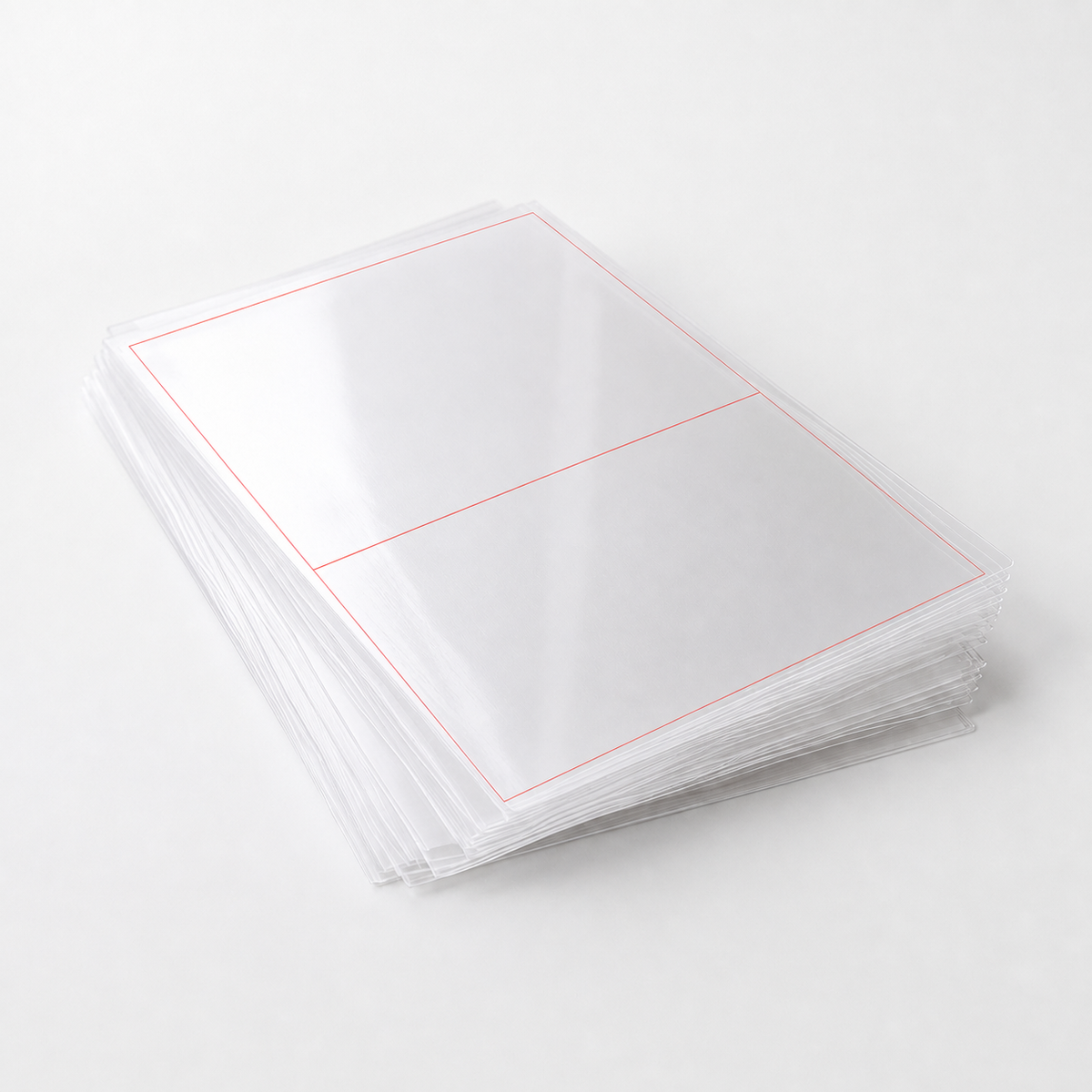 A4 Sheet Printer Labels Crst. Clear Permanent 210mm x 147mm 2 Label/Sheet 100 Sheets/Pack - Omni Packaging 