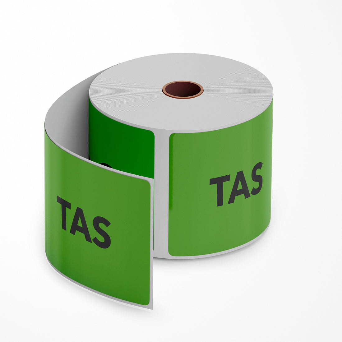 TAS Labels - State Printed Stickers Green 96mm x 100mm 500/roll - Omni Packaging 