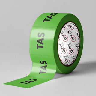 TAS Label - PVC Perforated Green 96mm X 100mm 500/roll - Omni Packaging 