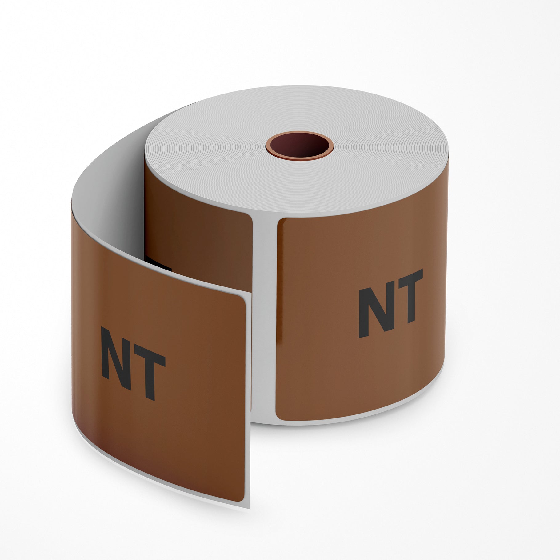 NT Labels - State Printed Stickers Brown 96mm x 100mm 500/roll - Omni Packaging 