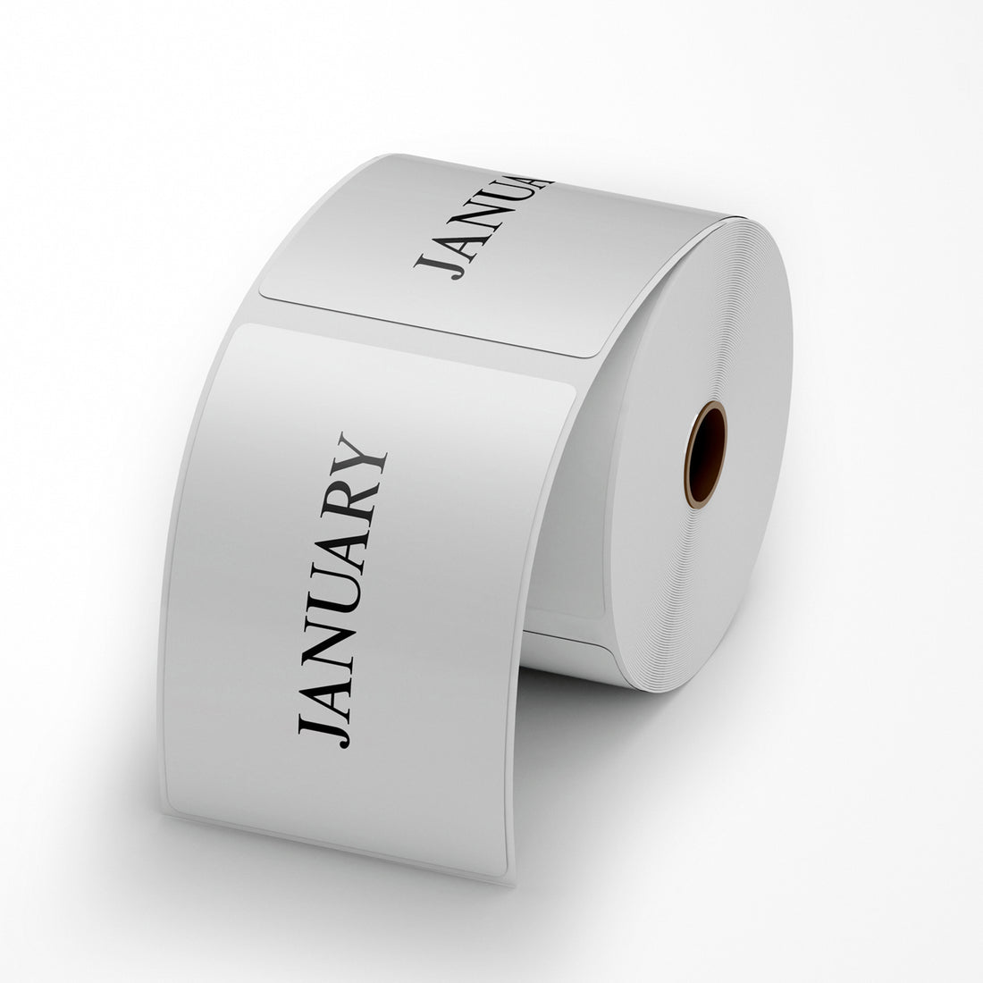 JANUARY Sticker - White 100mm x 165mm 500/roll - Omni Packaging 