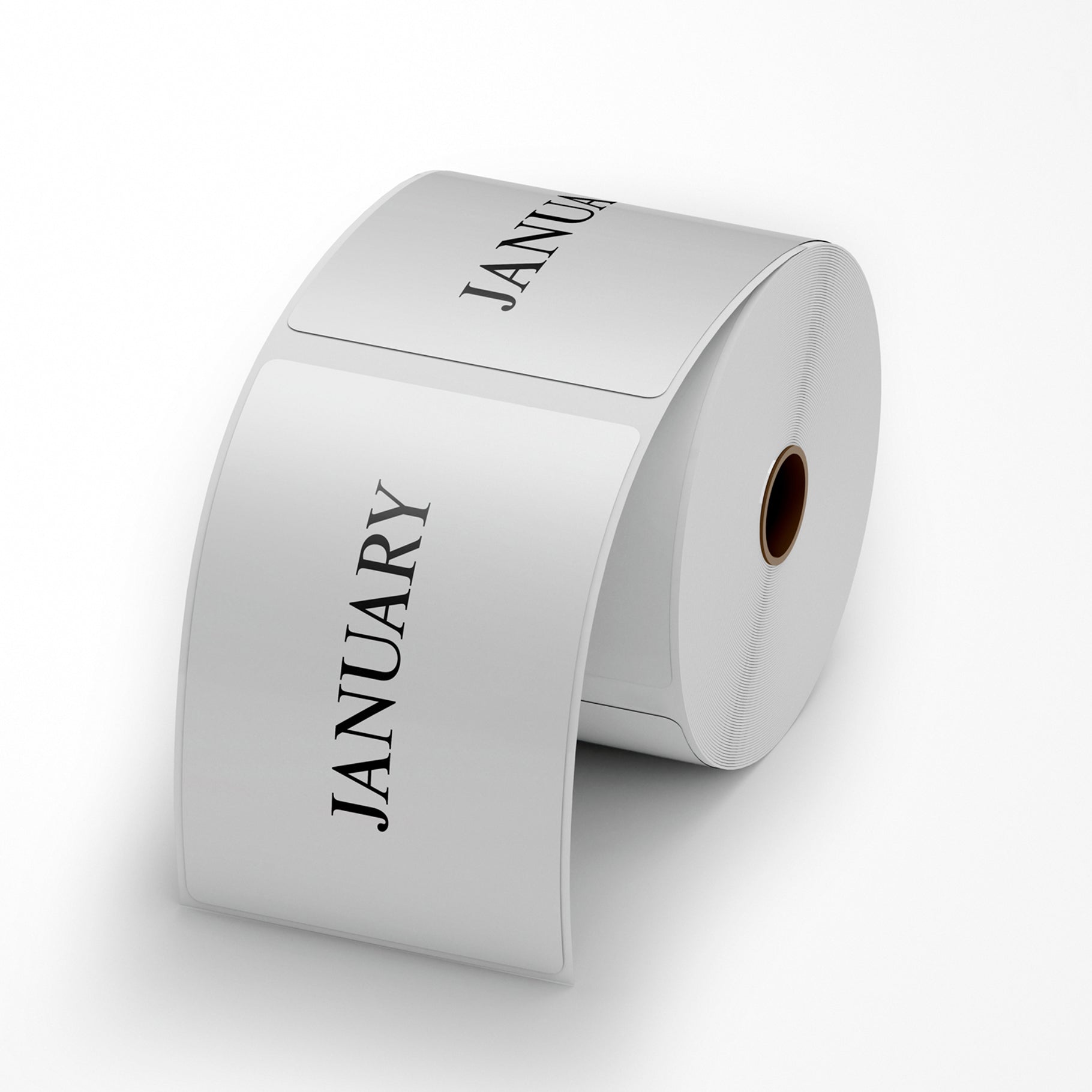 JANUARY Sticker - White 100mm x 165mm 500/roll - Omni Packaging 