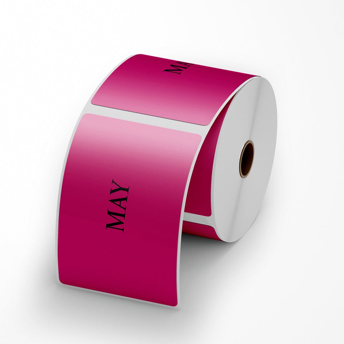 MAY Sticker - Pink 100mm x 165mm 500/roll - Omni Packaging 