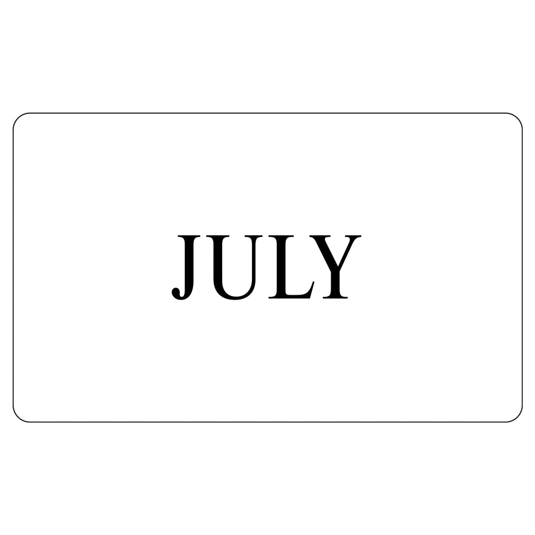 JULY Sticker - White 100mm x 165mm 500/roll - Omni Packaging 