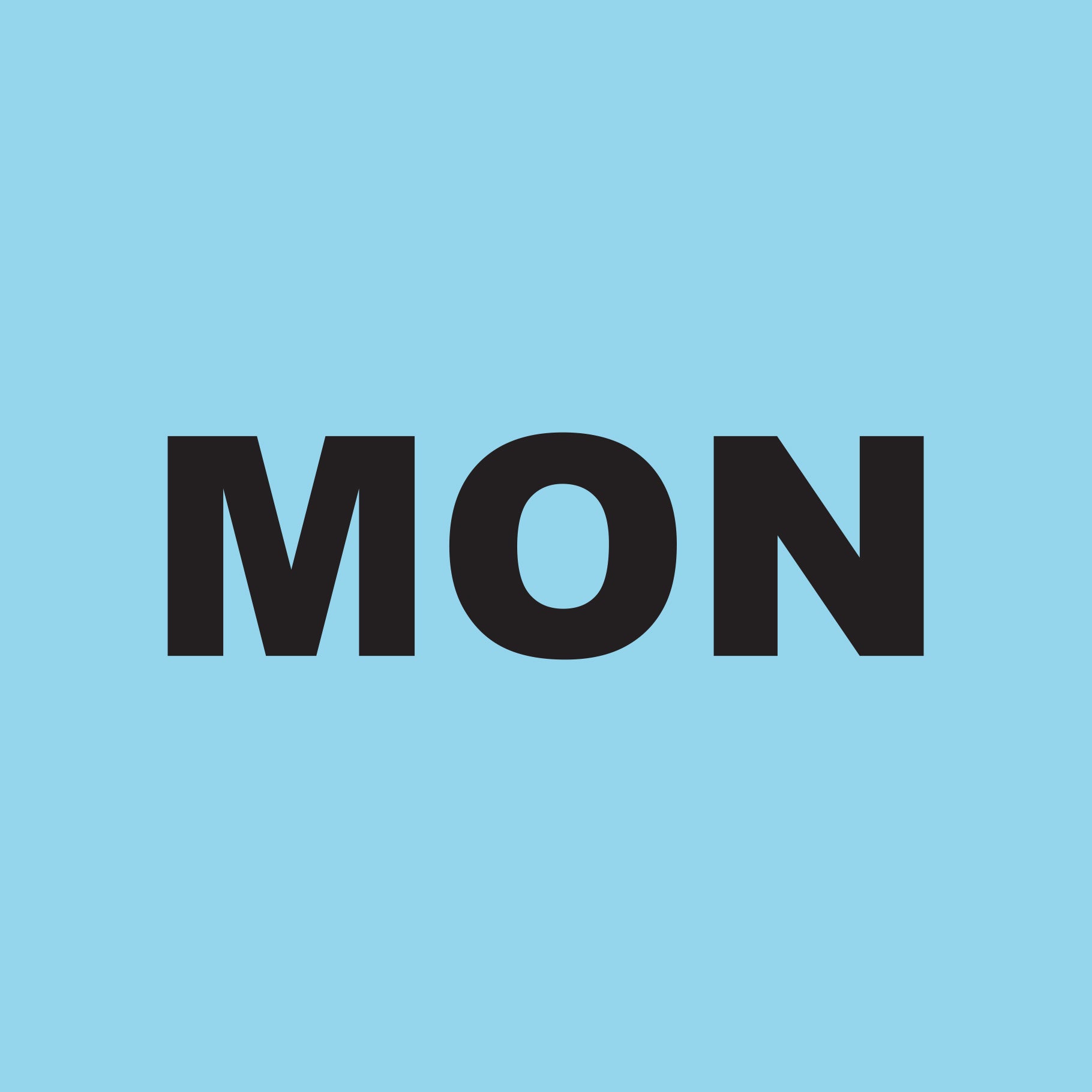 MONDAY Labels - PVC Perforated Blue 100mm x 100mm 500/roll - Omni Packaging 