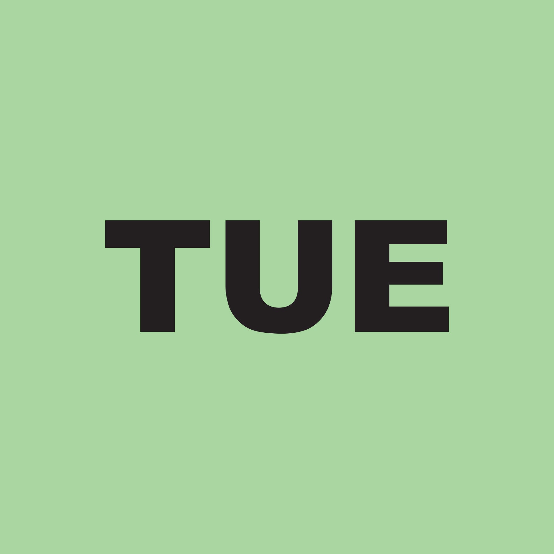 TUESDAY Labels - PVC Perforated Green 100mm x 100mm 500/roll - Omni Packaging 