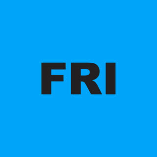 FRIDAY Sticker - Blue 100mm x 100mm 500/roll - Omni Packaging 