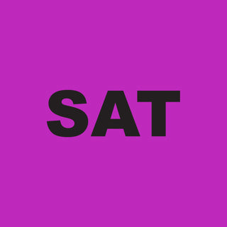 SATURDAY Sticker - Purple 100mm x 100mm 500/roll - Omni Packaging 