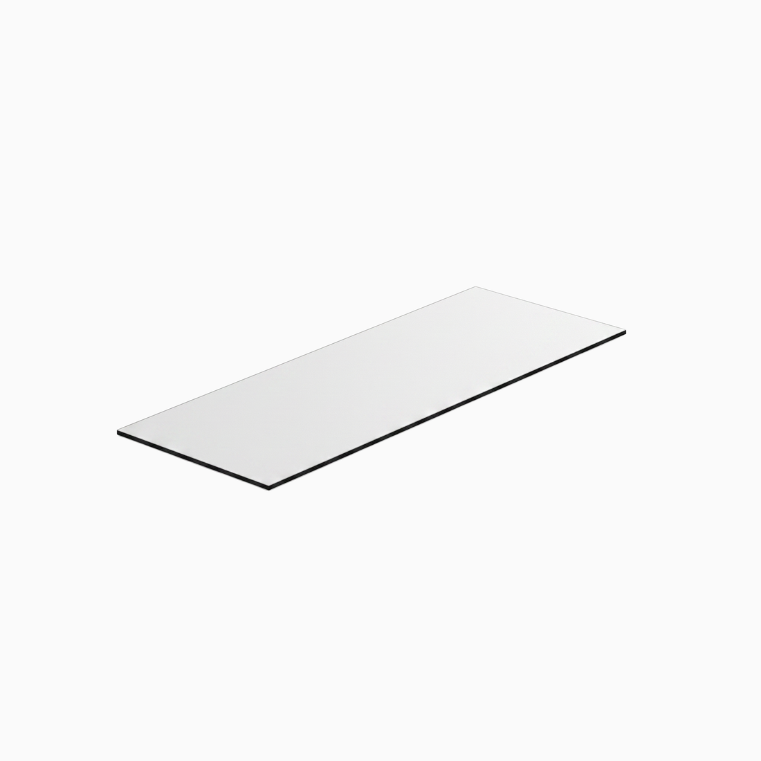 White Gloss Magnetic Label 100mm x 50mm x 0.9mm