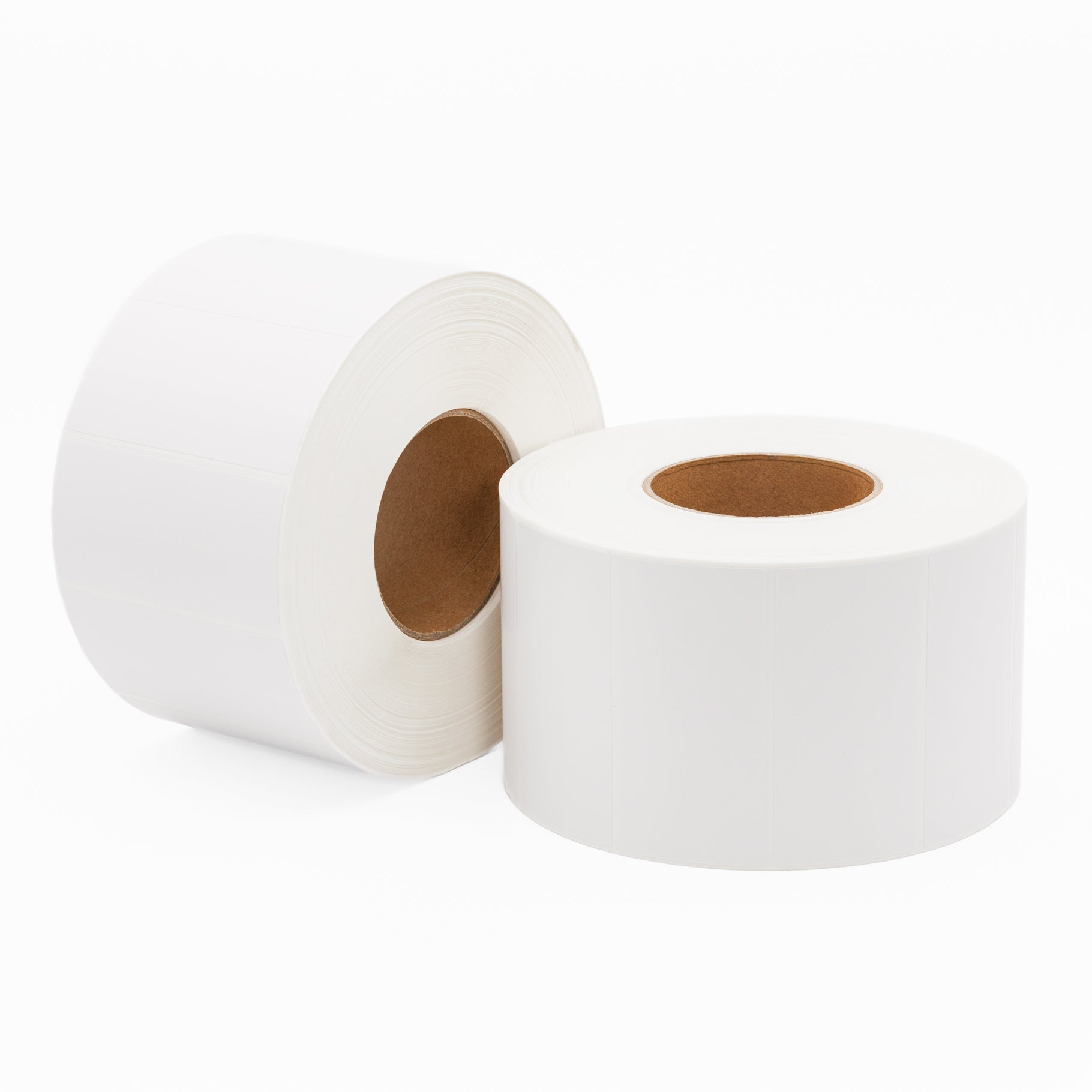 Thermal Direct Label Paper White Permanent 102mm x 50mm Perf. 2740/roll 76mm core - Omni Packaging 