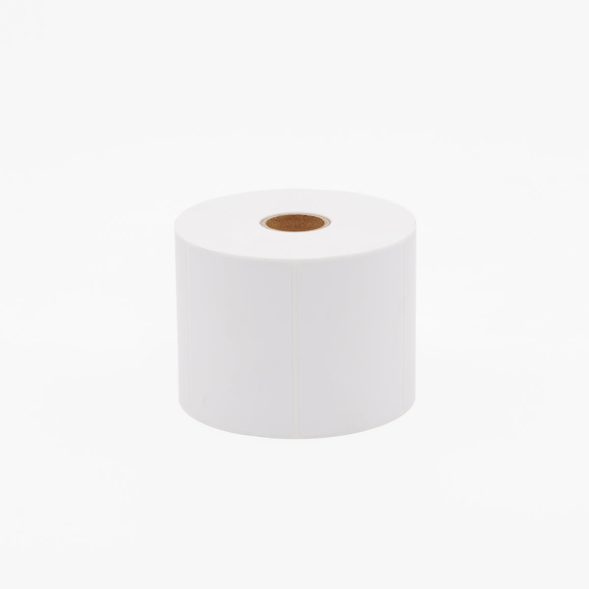 Thermal Direct Label Paper White Permanent 75mm x 50mm Perf. 700/roll 25mm core - Omni Packaging 