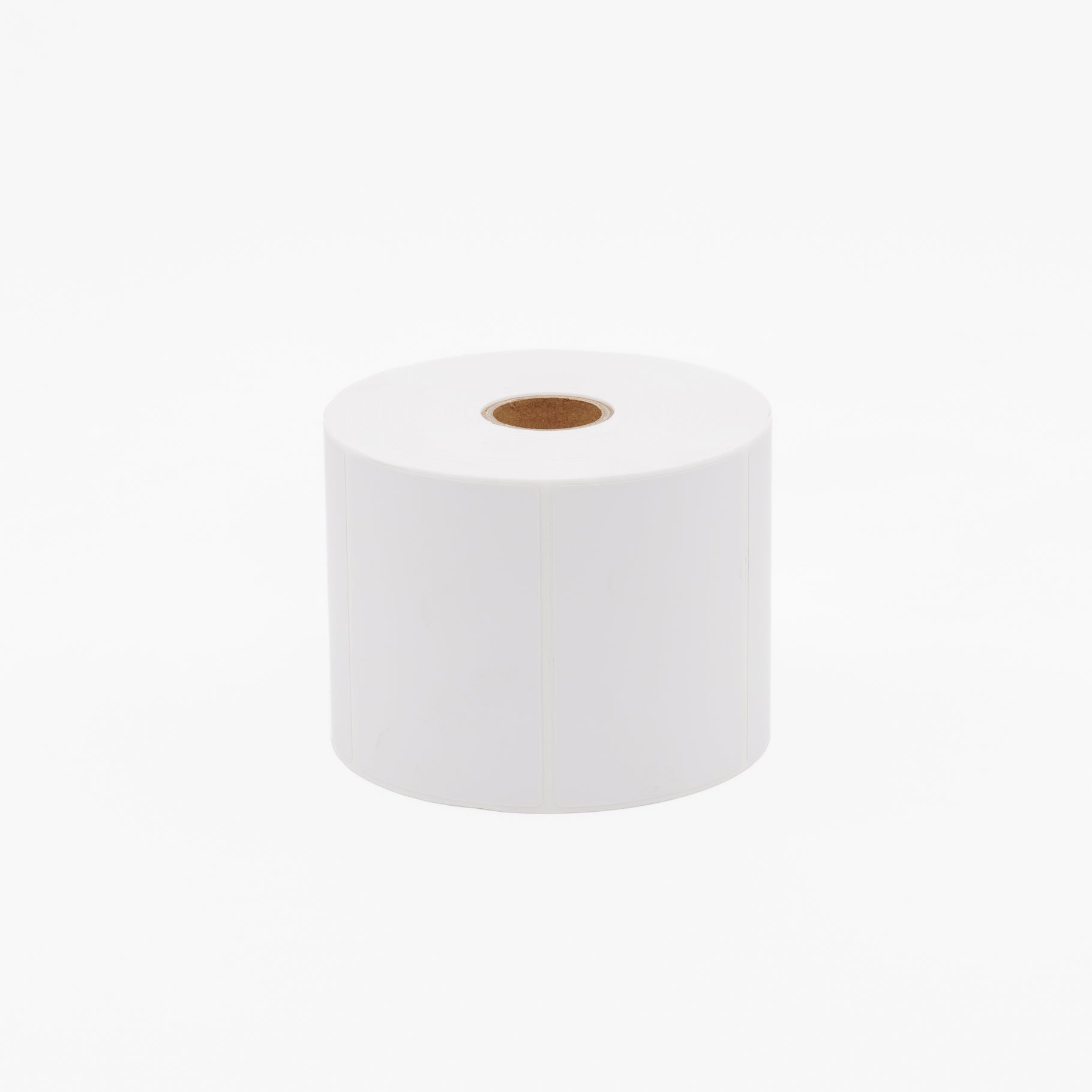 Thermal Direct Label Paper White Permanent 75mm x 50mm Perf. 700/roll 25mm core - Omni Packaging 