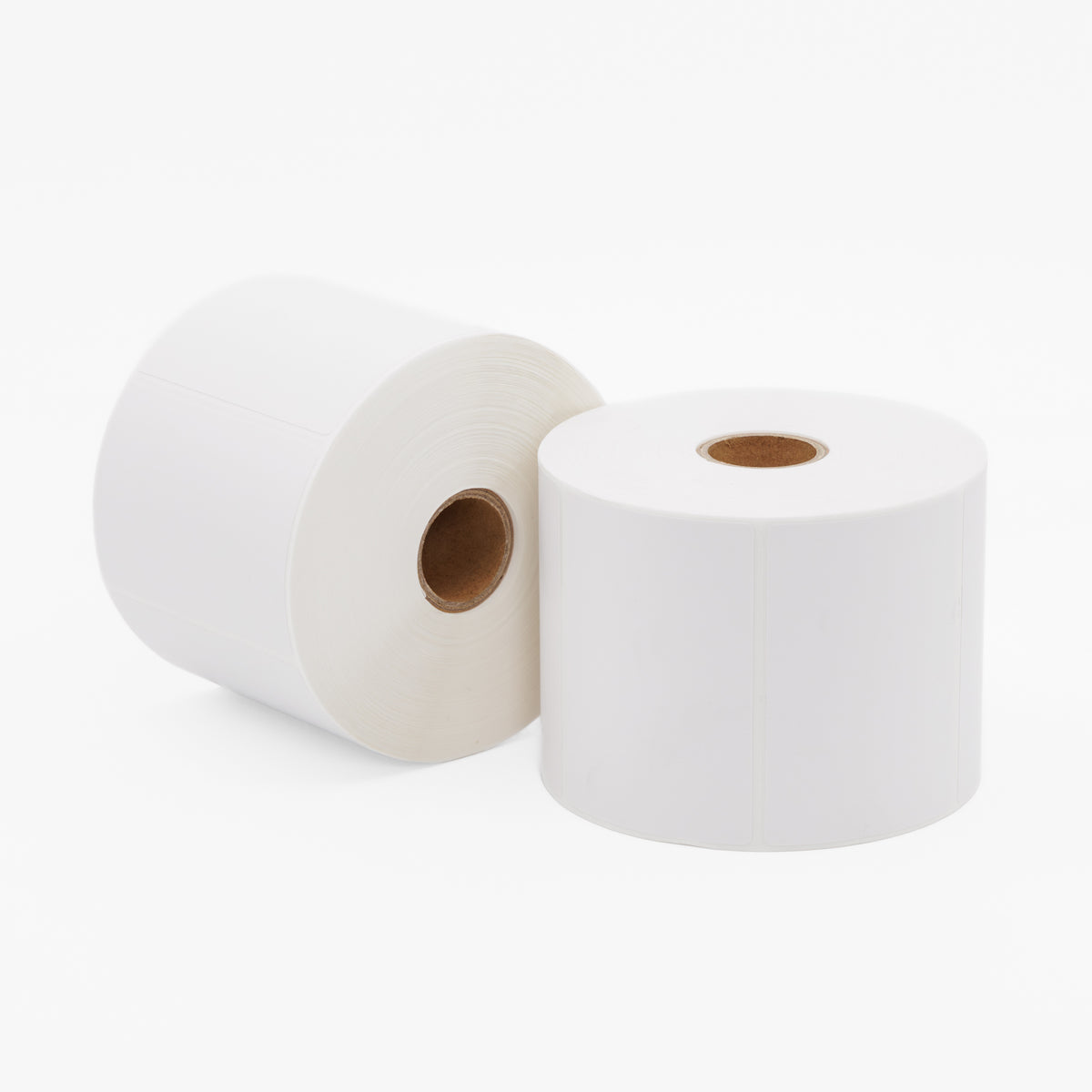 Thermal Direct Label Paper White Permanent 75mm x 50mm Perf. 700/roll 25mm core - Omni Packaging 