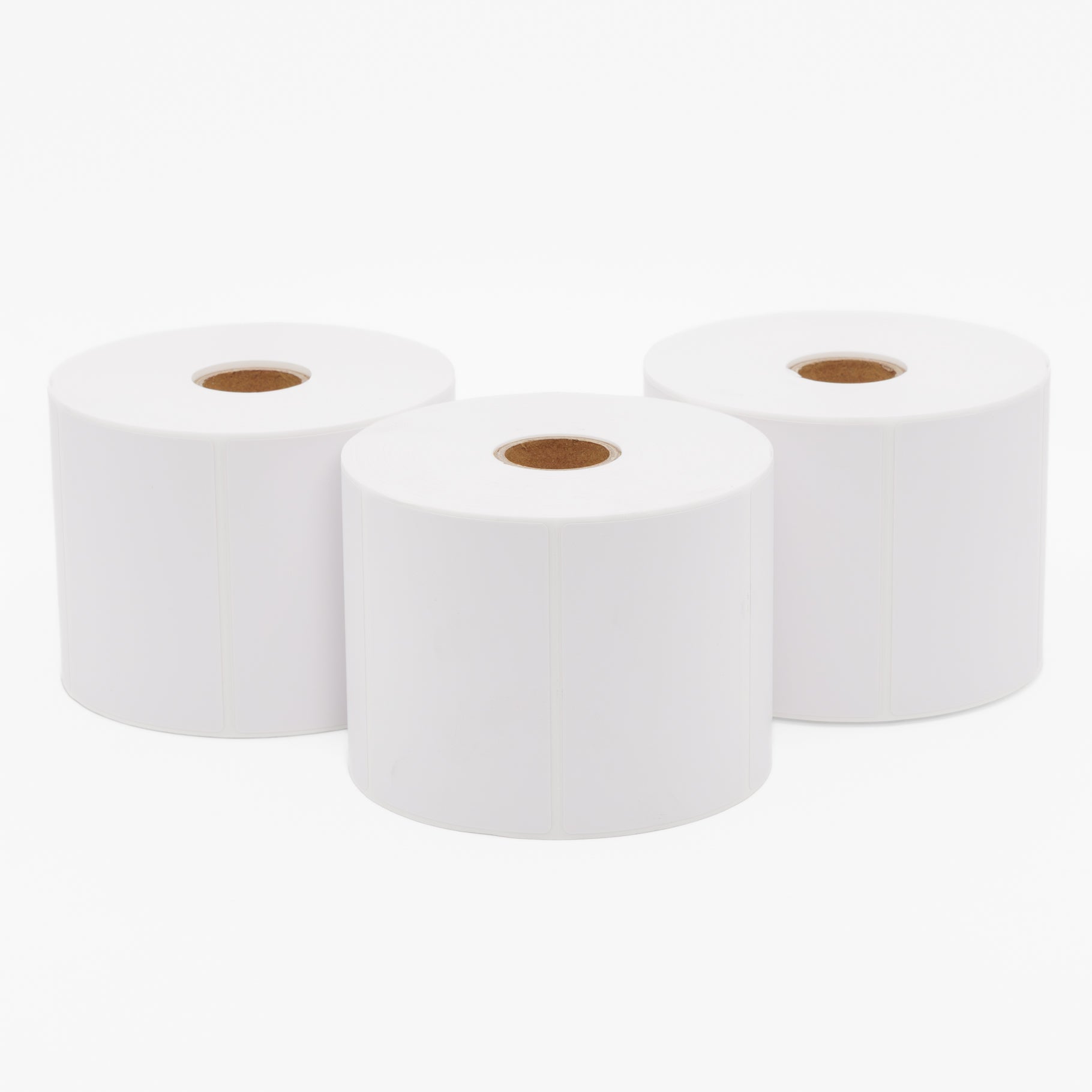 Thermal Direct Label Paper White Permanent 75mm x 50mm Perf. 700/roll 25mm core - Omni Packaging 
