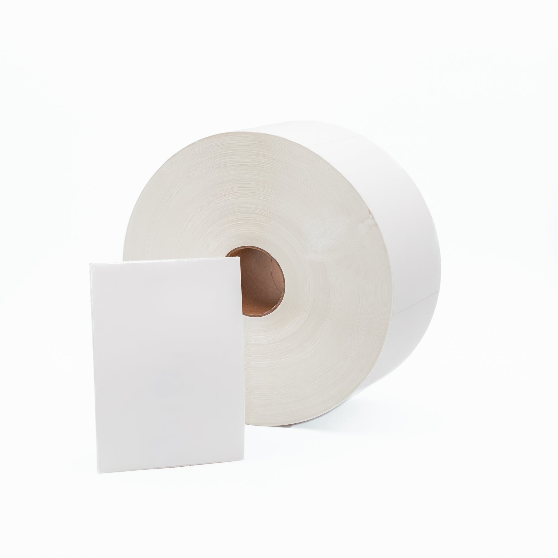 Thermal Direct Label Paper White Permanent 150mm x 210mm Non Perf. 2800/roll 76mm core - Omni Packaging 