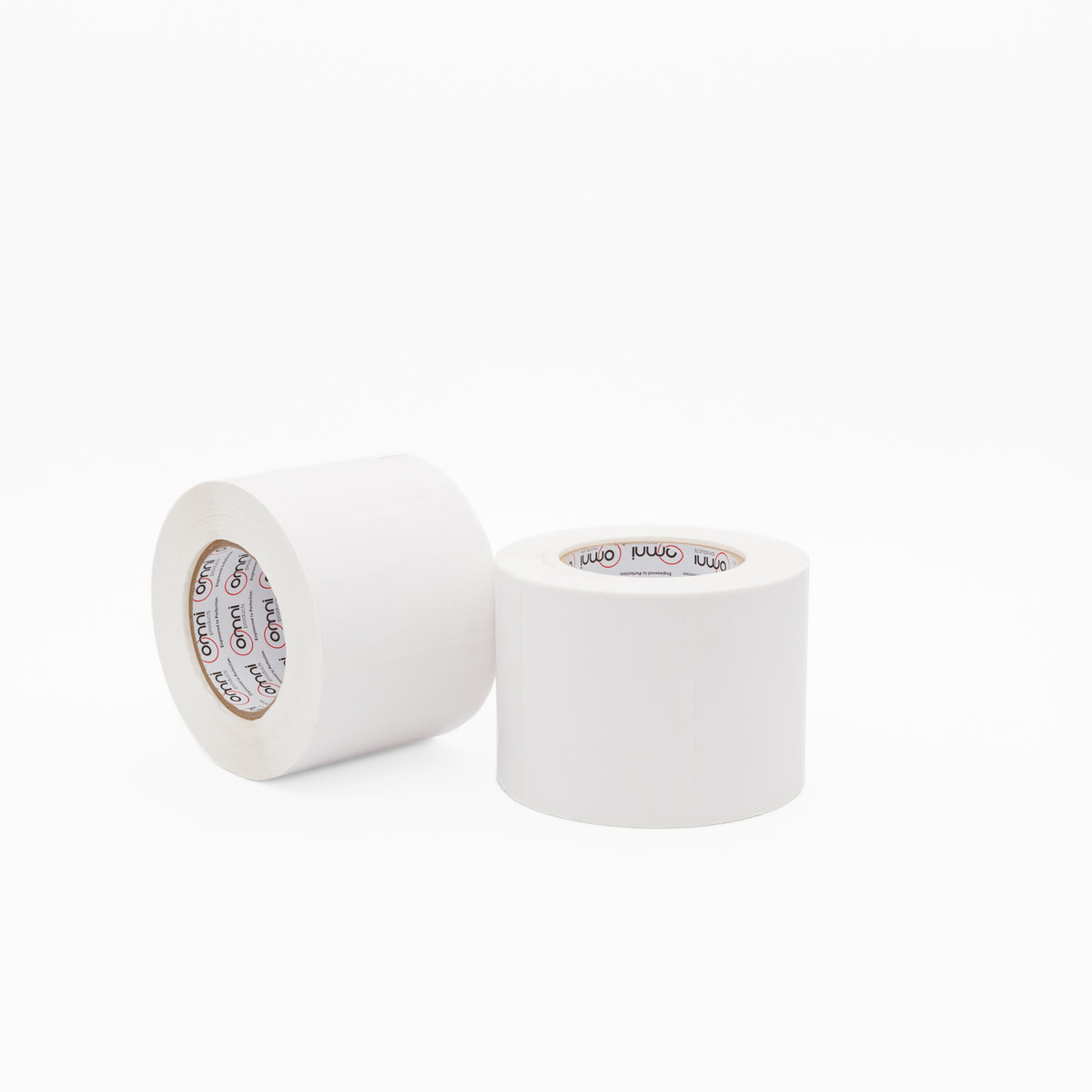 Thermal Direct Label Paper White Permanent 102mm x 102mm Perf. 1500/roll 76mm core - Omni Packaging 